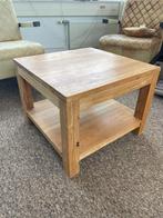 SALONTAFEL TEAK, 60X60, IZGST, NU VOOR MAAR 75,00, Ophalen, Gebruikt, 50 tot 100 cm, 50 tot 100 cm