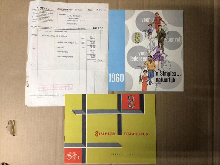 Simplex folders, Fietsen en Brommers, Handleidingen en Instructieboekjes, Gebruikt, Ophalen of Verzenden