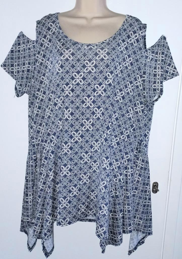 Paprika tuniek maat 3XL (50/52), Kleding | Dames, Grote Maten, Zo goed als nieuw, Blouse of Tuniek, Blauw, Ophalen of Verzenden