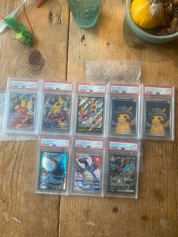 Zeldzame collectie psa pokemon kaarten beschikbaar voor biedingen