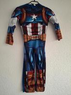 Kapitein Amerika carnavalskostuum 5-6jaar, Kinderen en Baby's, Kinderkleding | Maat 110, Gebruikt, Sport- of Zwemkleding, Ophalen of Verzenden