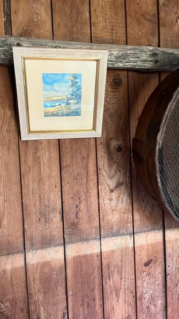 Schilderijtje gouache beschikbaar voor biedingen
