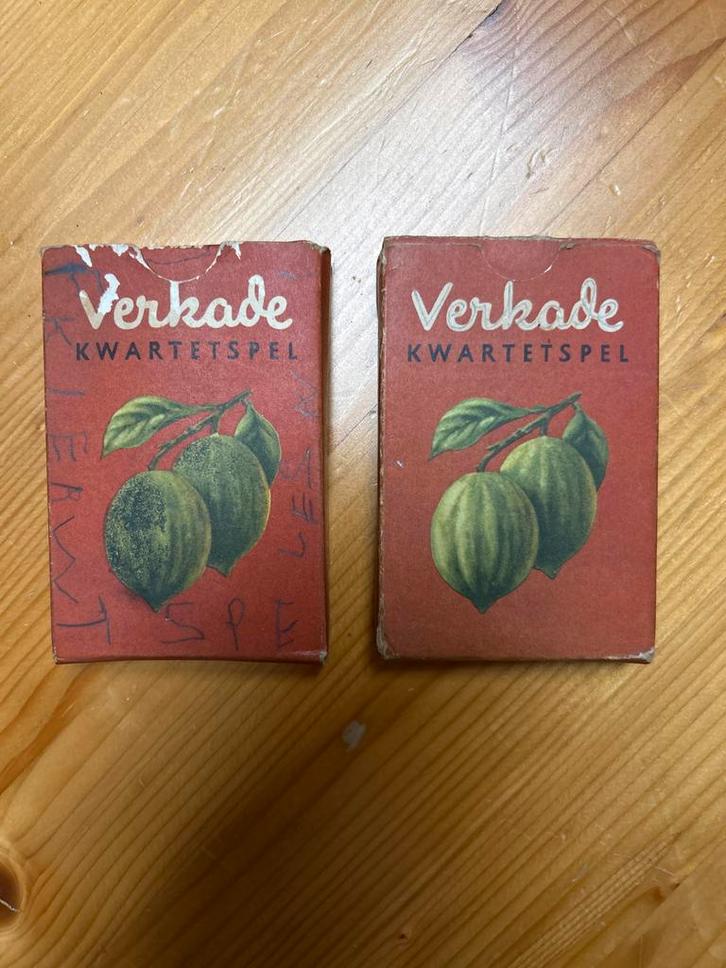 Verkade Kwartetspellen - Compleet & Incompleet, Hobby en Vrije tijd, Gezelschapsspellen | Kaartspellen, Gebruikt, Drie of vier spelers