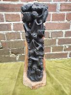 Afrikaans donker houten vruchtbaarheidsbeeld., Antiek en Kunst, Verzenden