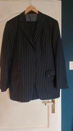 Krijtstreep pak mt. 56/58, Kleding | Heren, Kostuums en Colberts, Ophalen of Verzenden, Zo goed als nieuw, Maat 56/58 (XL), Blauw