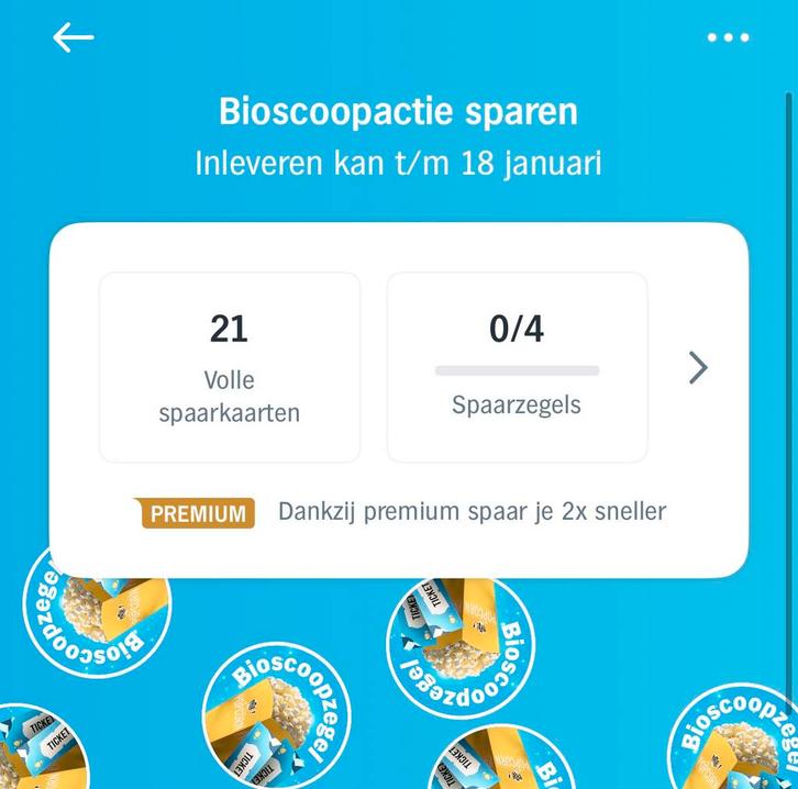 AH Bioscoopactie volle spaarkaarten met Pathé zegels, Verzamelen, Supermarktacties, Albert Heijn, Ophalen