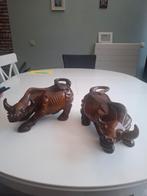 Chinees Houten Stier Beeld, Ophalen of Verzenden