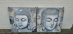 2 boeddha schilderijen, Ophalen, Gebruikt, Schilderij, 75 tot 100 cm