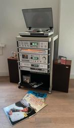 Akai stereotoren met versterker AM-U02, Audio, Tv en Foto, Stereo-sets, Gebruikt, Ophalen of Verzenden, Cassettedeck, Losse componenten
