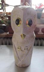 Sneeuwuil met 2 uilskuikens, licht hout, Ophalen of Verzenden