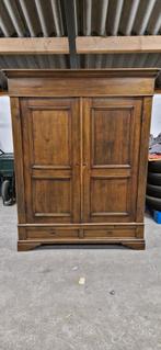 Kersenhouten Garderobekast - Mooie kast!, Ophalen, Gebruikt, 100 tot 150 cm, Met hangruimte