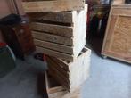 4 houten kratten, Ophalen, Minder dan 50 cm, Minder dan 50 cm, Zo goed als nieuw