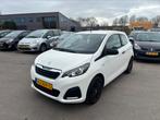 Peugeot 108 1.0 12V 68PK 3DR 2015 Wit Dealer Onderhouden, Voorwielaandrijving, Start-stop-systeem, Stof, Zwart