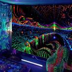 Psychedelisch Wandkleed 4 / 3D Wand Kleed Trip Lichtgevend, Verzenden, Nieuw, Rechthoekig