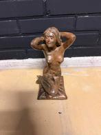 Bronzen Beeld P. Chenet – Knielende Vrouw – Gesigneerd, Antiek en Kunst, Ophalen