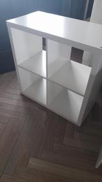 Witte KALLAX kast - 4 vakken, Ophalen, Met plank(en), Kunststof, 50 tot 100 cm