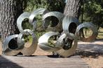 Brocante - Metalen kunstwerk, Space Age!, Antiek en Kunst, Kunst | Designobjecten, Ophalen