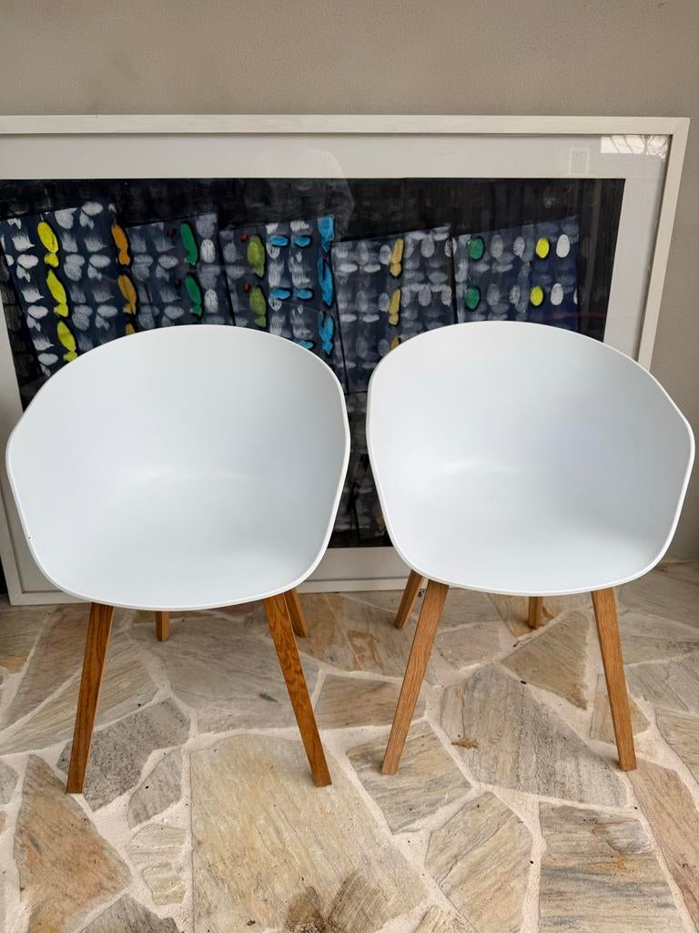 HAY About a Chair AAC 22 - Design Klassieker, Huis en Inrichting, Ophalen, Gebruikt, Twee, Wit