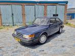 Saab 900 2.0 16 S HB U9 1992 Blauw, Auto's, Saab, Voorwielaandrijving, 4 cilinders, Blauw, Grijs