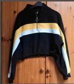 ✅️ H&M Cropped-Crewneck fleece trui Maat L, Zwart, H&M Divided, Maat 42/44 (L), Ophalen of Verzenden