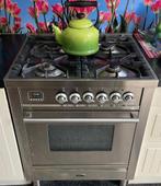 Borreti 4 pits gasfornuis 70 cm breed met electrische oven, Witgoed en Apparatuur, Ophalen, Gebruikt, 60 cm of meer, 4 kookzones