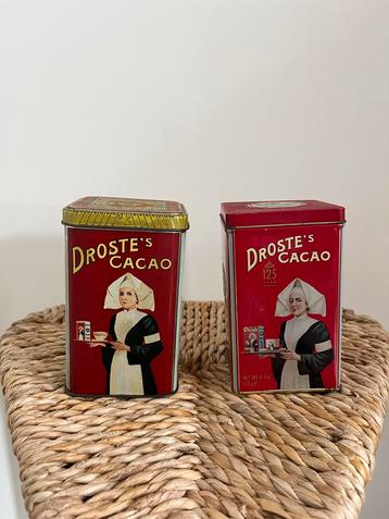 Vintage Droste Cacao Blikken Set beschikbaar voor biedingen