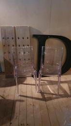 Grote Metalen Sierletter D - Zwart, Huis en Inrichting, Woonaccessoires | Kamerschermen, Ophalen, Gebruikt