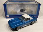 Motorbox Corvette 1967 - blauw - 1:18, Zo goed als nieuw, Verzenden