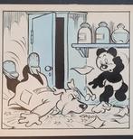 Originele tekening Panda Toonder Studio's Tom Poes jaren 50, Ophalen of Verzenden, Olivier B, Bommel en Tom Poes, Gebruikt