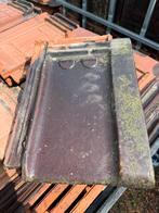 Dakpan vlakke Tuile du Nord Wijnrood, Doe-het-zelf en Verbouw, Dakpannen en Dakbedekking, Ophalen, Steen of Klei, Zo goed als nieuw