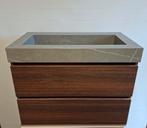 Badkamermeubel INK 80x45 cm koper eiken, Nieuw, Minder dan 100 cm, Wastafelkast, 25 tot 50 cm