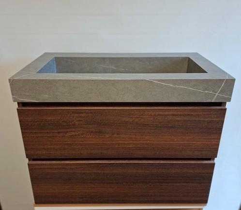Badkamermeubel INK 80x45 cm koper eiken, Huis en Inrichting, Badkamer | Badkamermeubels, Nieuw, Wastafelkast, Minder dan 100 cm