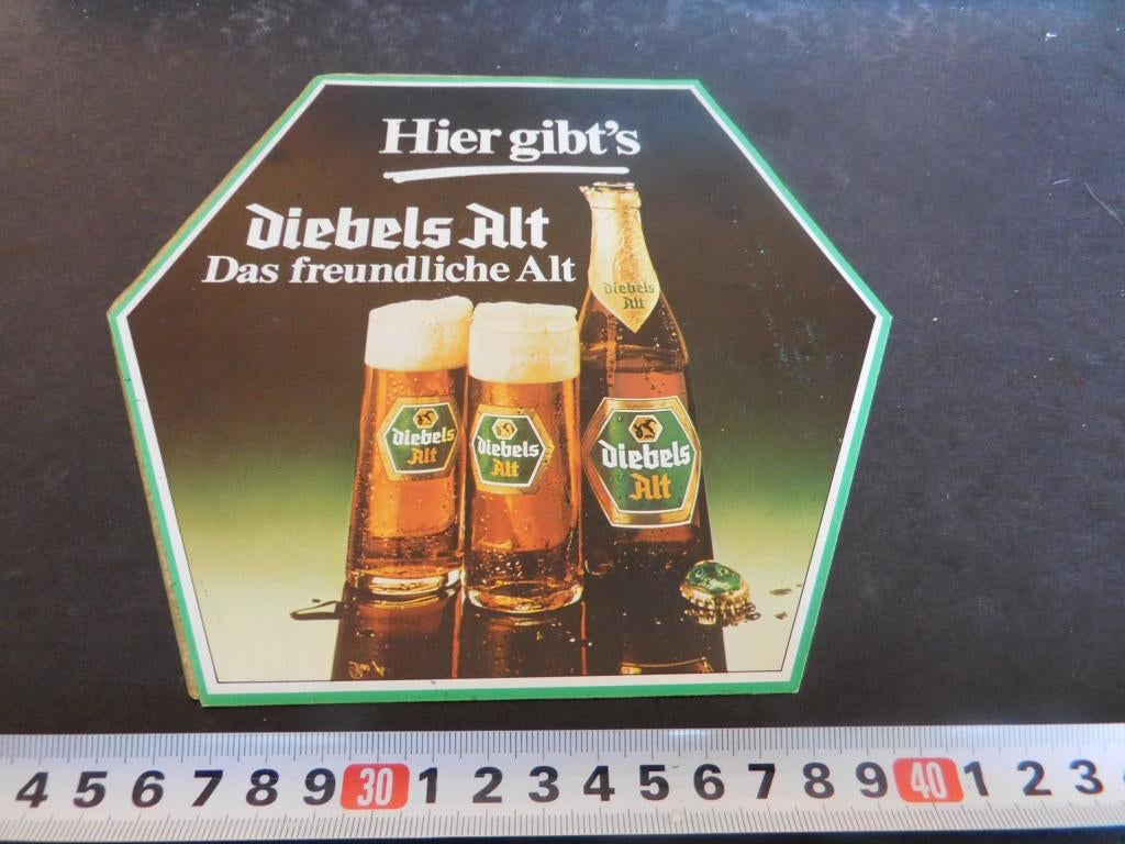 sticker deursticker Hier gibt's DIEBELS ALT Das freundliche, Verzamelen, Ophalen, Zo goed als nieuw