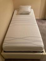 Bed met Auping spiraalbodem en M line matras, Ophalen, Gebruikt, Eenpersoons