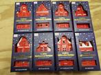 8 Kersthuisjes nr. 1 tm. 8, Diversen, Kerst, Ophalen of Verzenden, Nieuw