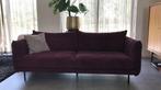 Prachtige Bordeaux rode bank ribstof, Huis en Inrichting, Banken | Sofa's en Chaises Longues, Ophalen, Driepersoons, 75 tot 100 cm