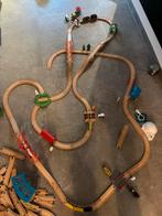 Houten Trein Set met Veel Accessoires, Ophalen, Gebruikt, Jongen of Meisje