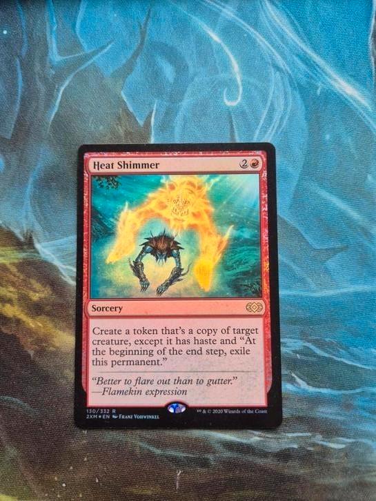 Heat Shimmer - Double Masters - Foil, Hobby en Vrije tijd, Verzamelkaartspellen | Magic the Gathering, Zo goed als nieuw, Losse kaart