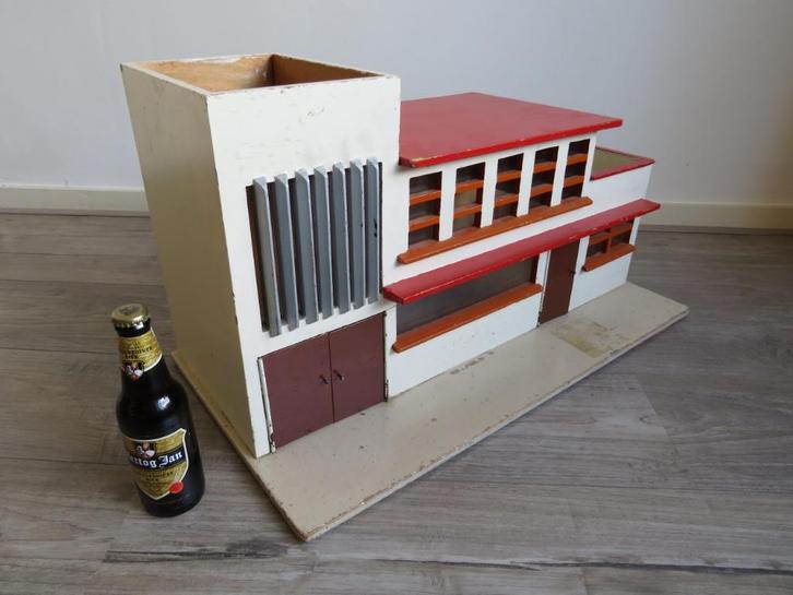 Grote jaren 30 speelgoed garage -  1930 Art Deco, Antiek en Kunst, Antiek | Speelgoed, Ophalen of Verzenden