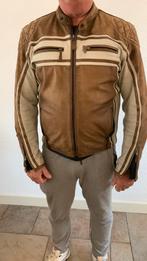 Vintage Bruine Leren Motorjas, Motoren, Overige merken, Heren, L, Tweedehands