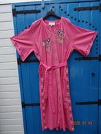 LONNEKE NOOTEBOOM KAFTANJURK ROZE BLOEMBORDUUR-DJELLABA 48-5, Jurk, Nieuw, Ophalen of Verzenden, Roze