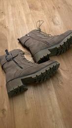 Boots met rits en veter mt 37, Beige, Lage of Enkellaarzen, Ophalen of Verzenden, Zo goed als nieuw