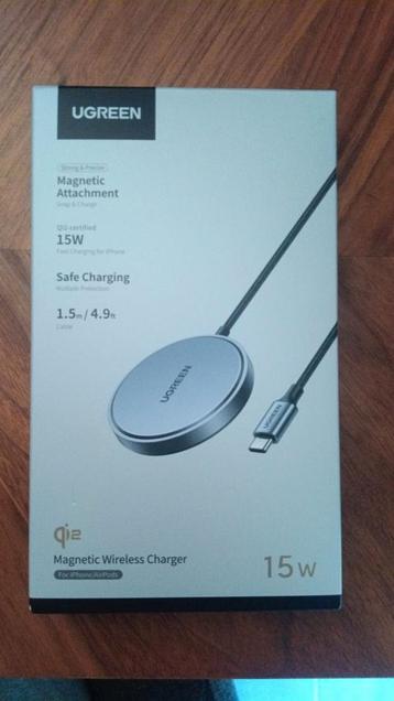 Ugreen MagFlow Qi2 15W MagSafe lader voor o.a. iPhone beschikbaar voor biedingen
