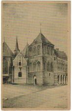Vollenhove, Kerkplein,ansichtkaart potloodtekening,ong. 1940, Verzenden, 1940 tot 1960, Ongelopen, Overijssel