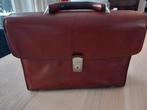 TONY PEROTTI aktetas tweevaks cognacbruin., Bruin, Aktetas of Boekentas, Zo goed als nieuw, Leer