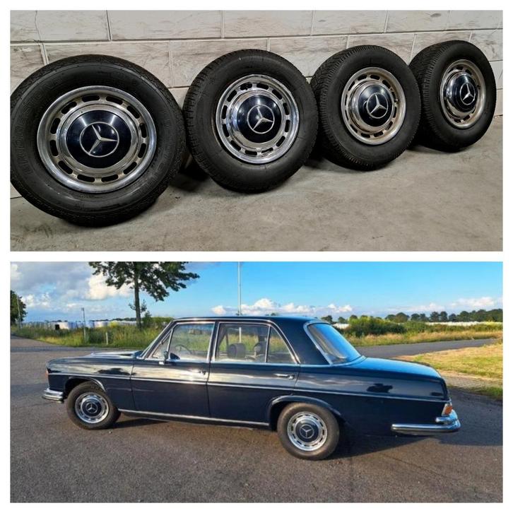 Velgen Mercedes 200-serie W108 W109 W111 W112 W114 uniek!, Auto-onderdelen, Banden en Velgen, Banden en Velgen, Zomerbanden, 13 inch