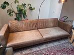 Leren cognac kleurige bank, Huis en Inrichting, Banken | Bankstellen, 250 tot 300 cm, Gebruikt, Driepersoons, Ophalen of Verzenden
