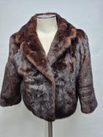 Korte Bontjas galajasje, Nerts 36/38, Kleding | Dames, Jassen | Winter, Bruin, Verzenden, Mink, Zo goed als nieuw