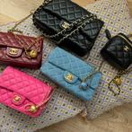 Chanel tassen blauw, roze, rood, zwart, Nieuw, Blauw, Ophalen of Verzenden, Schoudertasje