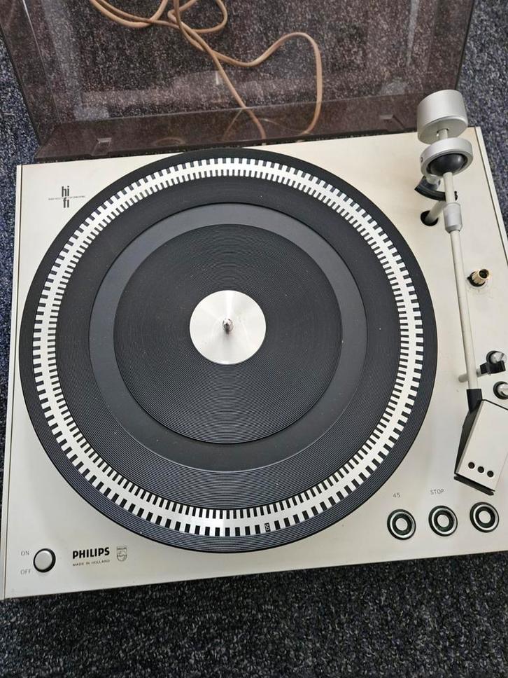 Philips 212 Platenspeler - Vintage Klassieker, Audio, Tv en Foto, Platenspelers, Gebruikt, Platenspeler, Philips, Ophalen of Verzenden